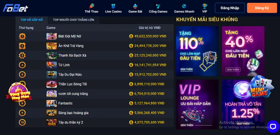 Cá cược Thể thao ảo trên 98win8